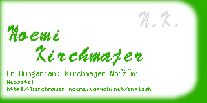 noemi kirchmajer business card